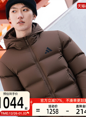 adidas阿迪达斯男子PUFFY运动休闲连帽保暖短款羽绒服锐力KC5945