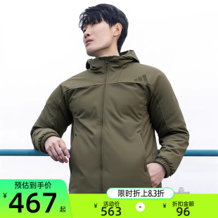 adidas阿迪达斯男子SL JKT运动休闲连帽夹克外套锐力KA1305 WARM