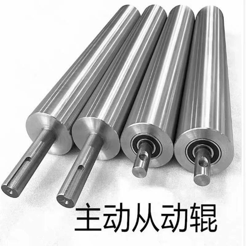 无动力托辊被动输送设备流水线主动从动尼龙伸缩压簧厂家直销滚筒