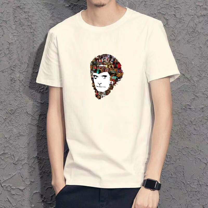 2021新款夏季日系卡通纯棉潮男短袖T恤 复古圆领打底衫夏装男体恤在类目 男装, T恤中 - 来自Buy2taobao.com提供专业的淘宝代购服务