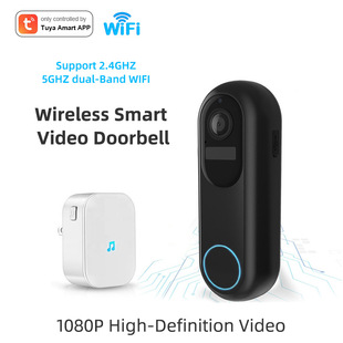 WiFi涂鸦智能家居1080P视频智能门铃人体视频对话无线门铃家用