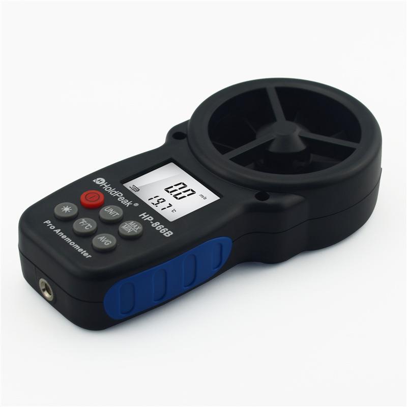 HP-866B数字风速计 多功能温度表风速表手持高精度风速仪