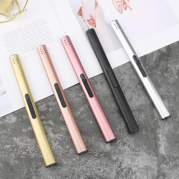 现货供应香薰蜡烛工具打火机可充气循环使用金属气体点火器