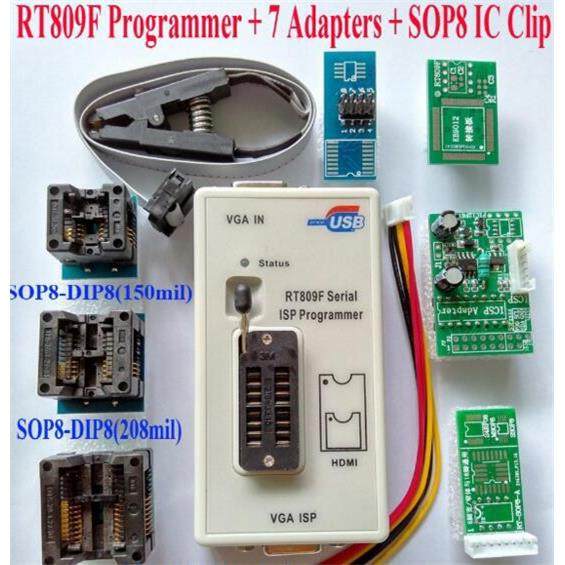 8件套 RT809F 液晶显示器编程器 液晶电视BIOS烧录器 USB驱动板