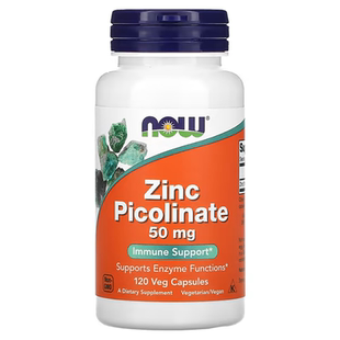 美国直邮NOW Foods 砒啶甲酸锌 Zinc Picolinate 50毫克120粒胶囊
