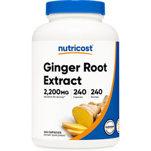 现货美国nutricost Root Extract姜根提取物2200mg 240粒 Ginger