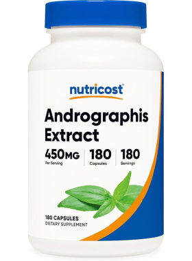 美国直邮nutricost Andrographis Extract穿心莲提取物450mg180粒