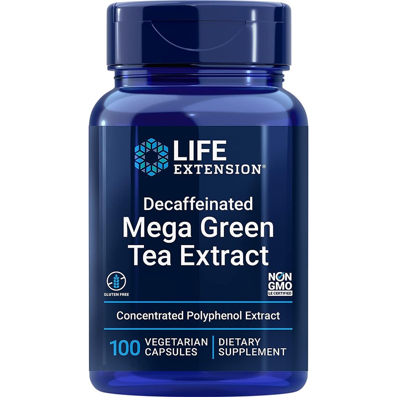 美国Life Extension绿茶提取物脱咖Mega GreenTea EGCG茶多酚儿茶
