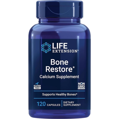 现货Life Extension Bone Restore骨骼修护含钙与D3和镁硼锌锰硅