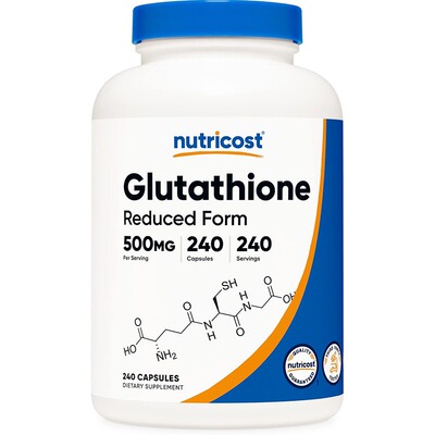 美国Nutricost Glutathione还原型谷胱甘肽胶囊500mg240粒