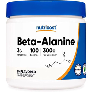 美国Nutricost Beta Alanine β丙氨酸粉末 纯β丙氨酸 原味300g