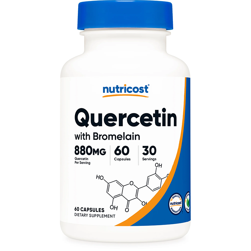 美国Nutricost Quercetin Bromelain槲皮素与菠萝蛋白酶60粒胶囊 - 实物图