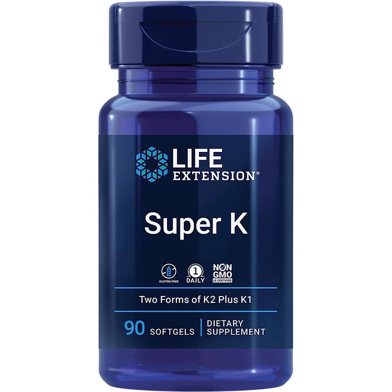 现货Life Extension super K 超级维生素K中老年补钙K1K2骨骼密度