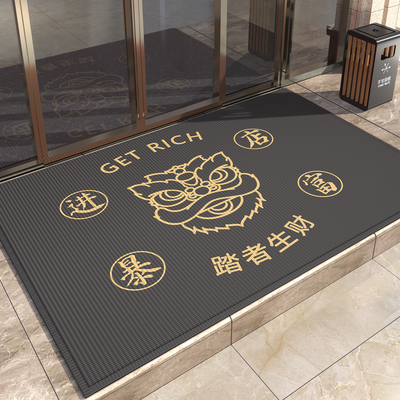 商用红色迎宾地毯定制logo