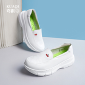 护士鞋 防臭防滑医护专用鞋 女秋冬软底透气不累脚单鞋 厚底增高白鞋