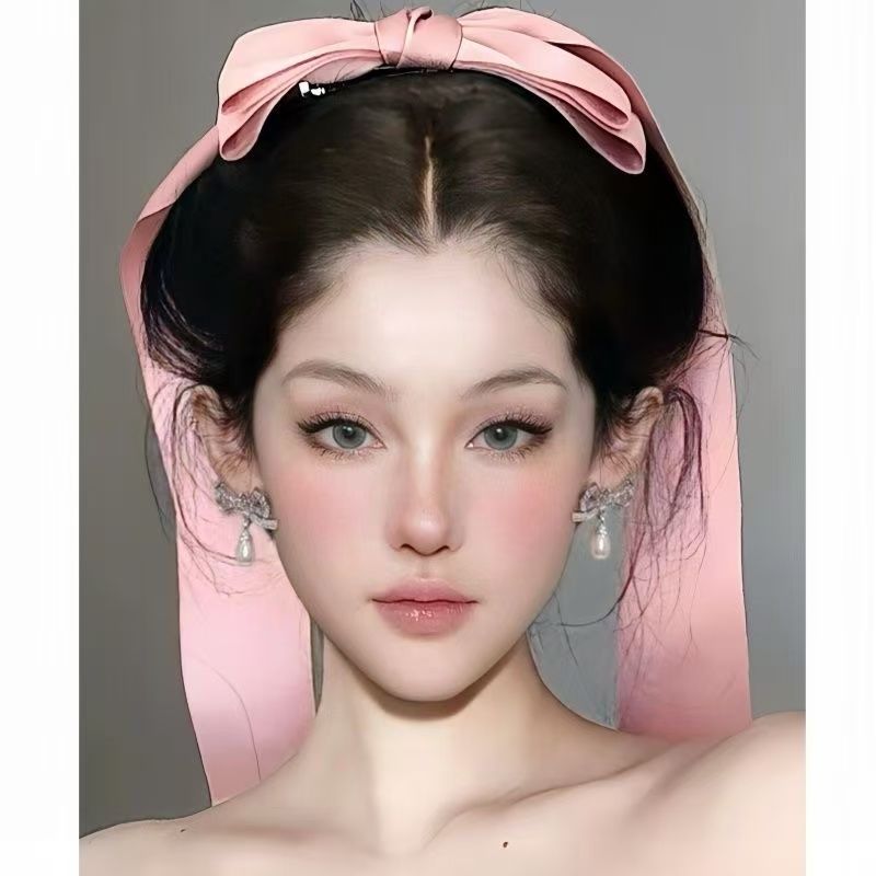 Jennie蝴蝶结同款飘带发夹