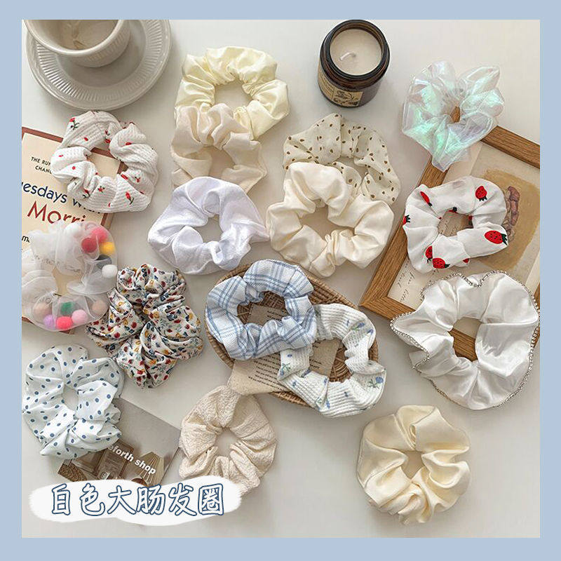 夏季法式猪大肠发圈肥肠头绳2022年新款发饰橡皮筋女扎头发绳头饰