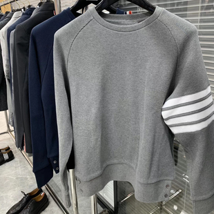 TAYLOR 灰色 BACK华夫格圆领套头卫衣 藏蓝 可选 白色 2025SS新款