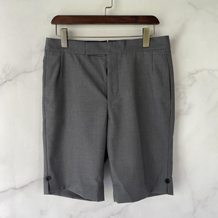 补货重塑 经典 定制羊毛细砂 纯色立体剪裁西装 2025SS 短裤 夏季