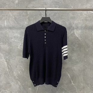 针织纯棉四条白杠polo 新款 透气不粘人有质感 夏季 2025SS