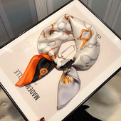 商务小领巾 65cm100%桑蚕丝春秋时尚 江疏影同款 真丝丝巾中方巾65