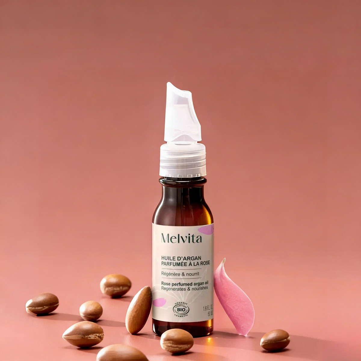 新版Melvita/蜜葳特玫瑰阿甘油滋润淡纹紧致抗老摩洛哥坚果油50ml