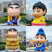 大号1比1蜡笔小新佛祖雨衣济公躺姿泳圈摆件手办网红公仔潮玩礼物