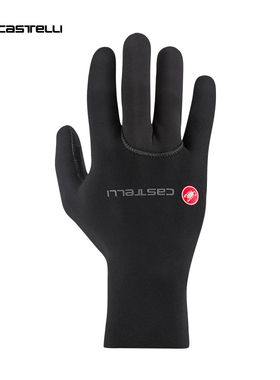 蝎子castelli快步职业队版男女秋冬防风憎水骑行长指手套4523528
