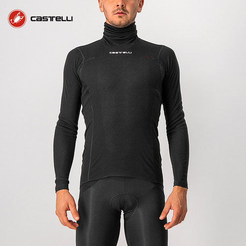 蝎子castelli秋冬透气男款保暖长袖打底T恤轻量化骑行服4518522