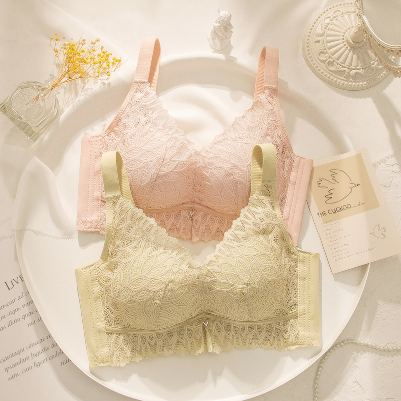 无磁内衣无钢圈中厚款聚拢女文胸