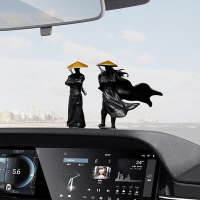 「武林剑客」车内饰品摆件汽车装饰男网红2024新款中控台车载好物