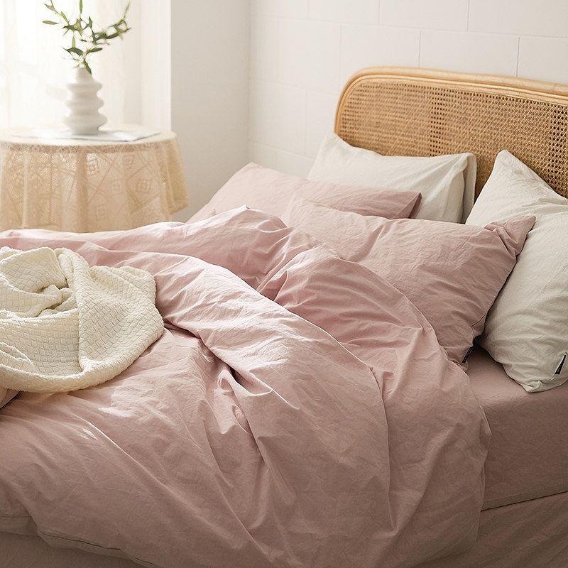 美国fullsize四件套澳洲英国留学生double床品全棉被套床单床笠款