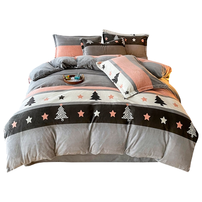 秋冬牛奶绒四件套英国double