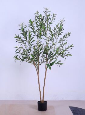 亚马逊拆装北欧仿真橄榄树植物室内大型落地摆件客厅装饰盆栽绿植