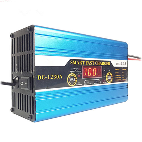 卡迪普 智能带显示12V30A汽车电动车铅酸蓄电池 电瓶充电器