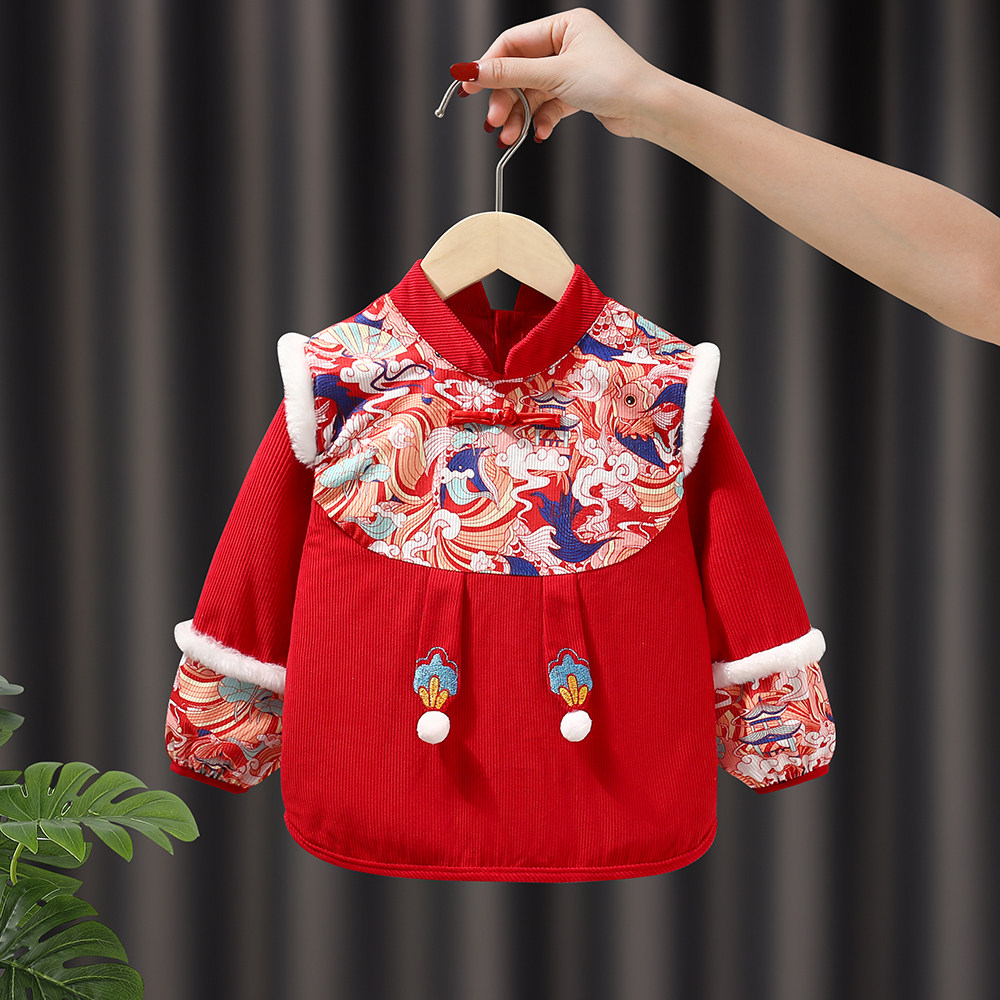 国风宝宝罩衣防水防脏过年喜庆中国红拜年服儿童罩衣吃饭围兜围裙,童装/婴儿装/亲子装,反穿衣/罩衣,淘宝优惠券,粉丝福利购,淘宝优惠卷