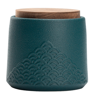 己造 茶叶罐子陶瓷密封罐家用储物罐带盖防潮茶盒茶仓茶叶盒定制