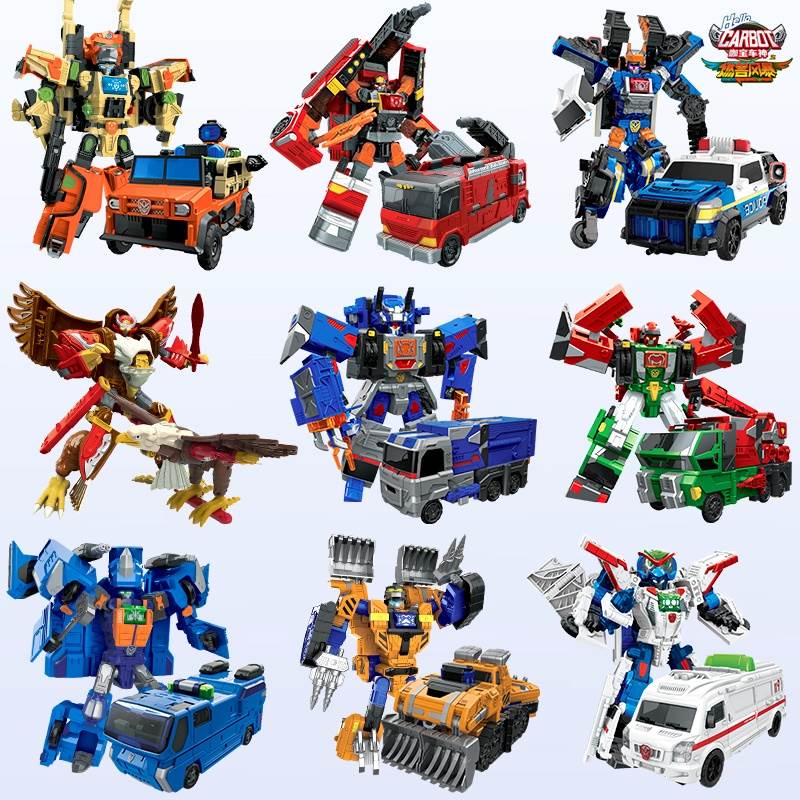 新品正版咖宝车神之燃兽风暴儿童变形玩具男孩合体机器人机甲刚卡