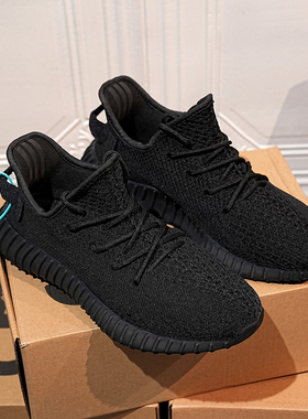 2025新款柏宜椰子鞋男350透气真爆软底休闲运动跑鞋莆田全黑潮鞋