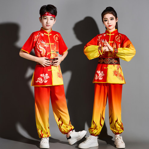 儿童演出服武术表演服中小学生