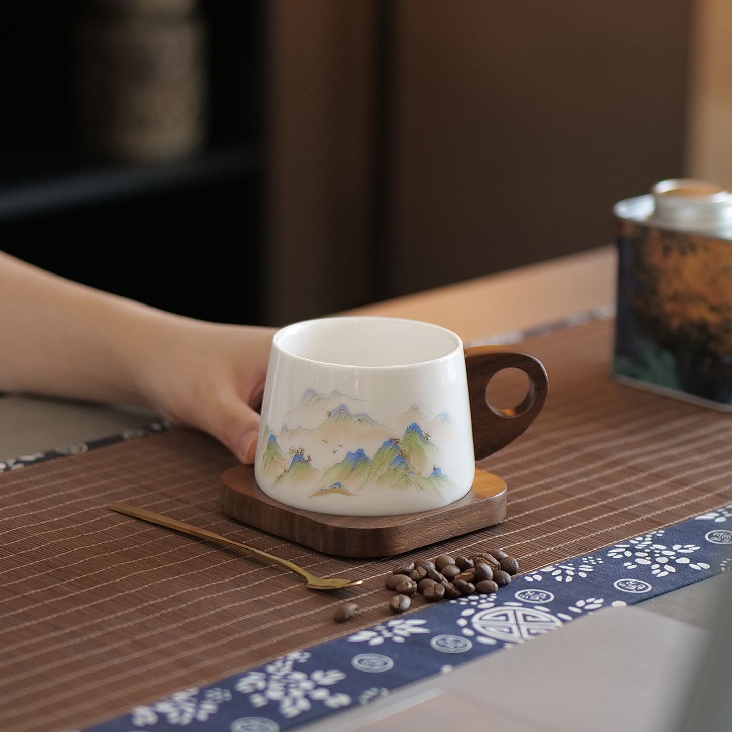 高级感陶瓷咖啡杯精致马克杯