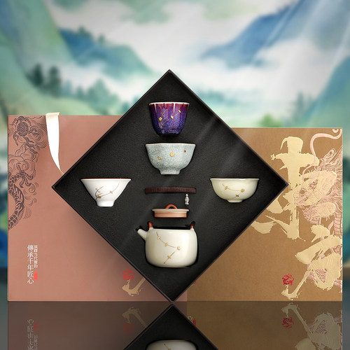 汝窑功夫茶杯茶具五大名窑