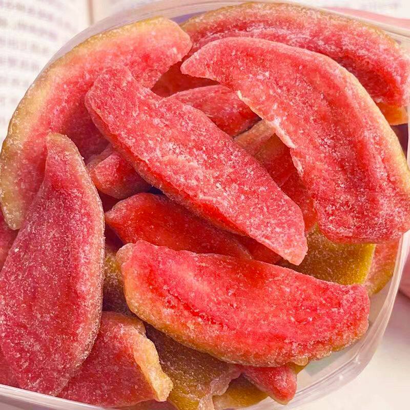 酸酸甜甜红心芭乐干番石榴水果干去籽果脯蜜饯清香芭乐味休闲零食