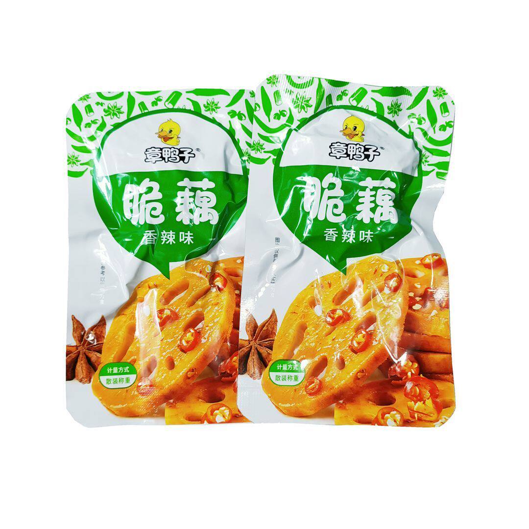 湖南特产章鸭子脆藕香辣味酱卤莲藕开袋即食卤味蔬菜休闲零食小吃