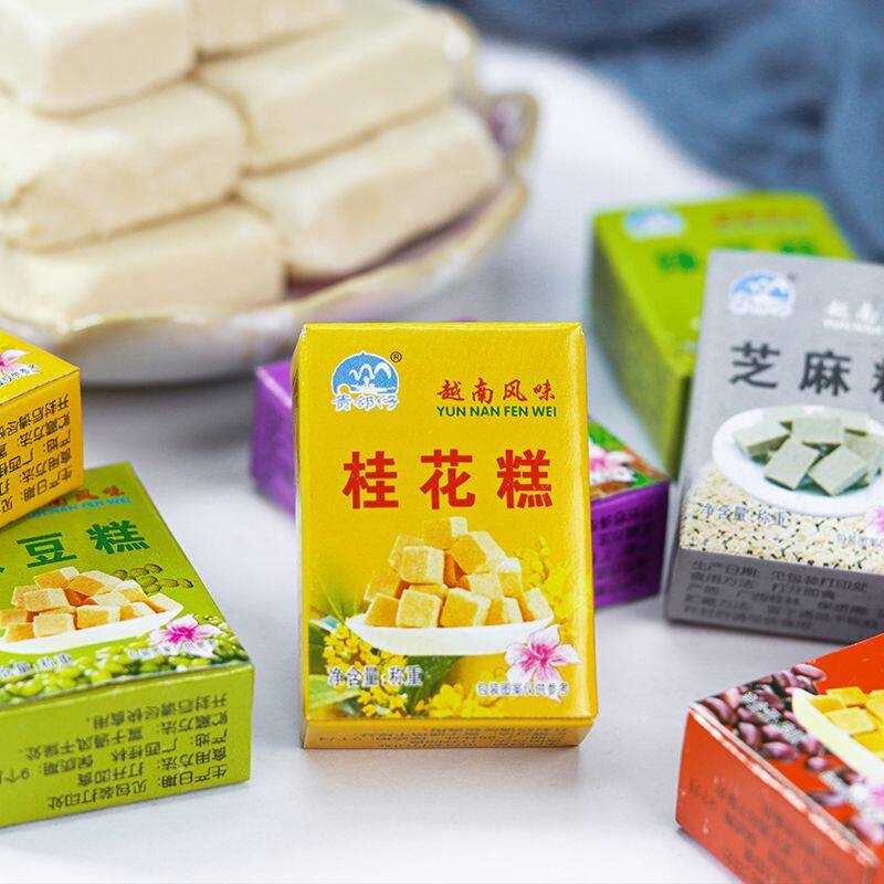 桂花糕老式正宗板栗糕传统绿豆糕独立小包装桂林特产小吃糕点零食