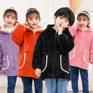 韩版加厚卡通棉袄罩衣