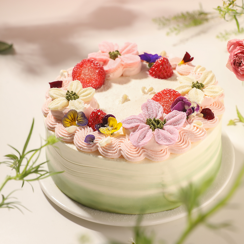 蜜桃家手工裱花动物奶油蛋糕