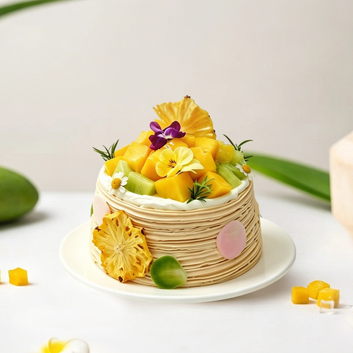 泰茶繁花芒果泰奶生日蛋糕同城