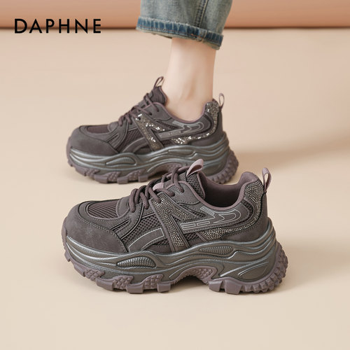 达芙妮官方旗舰店厚底老爹鞋女