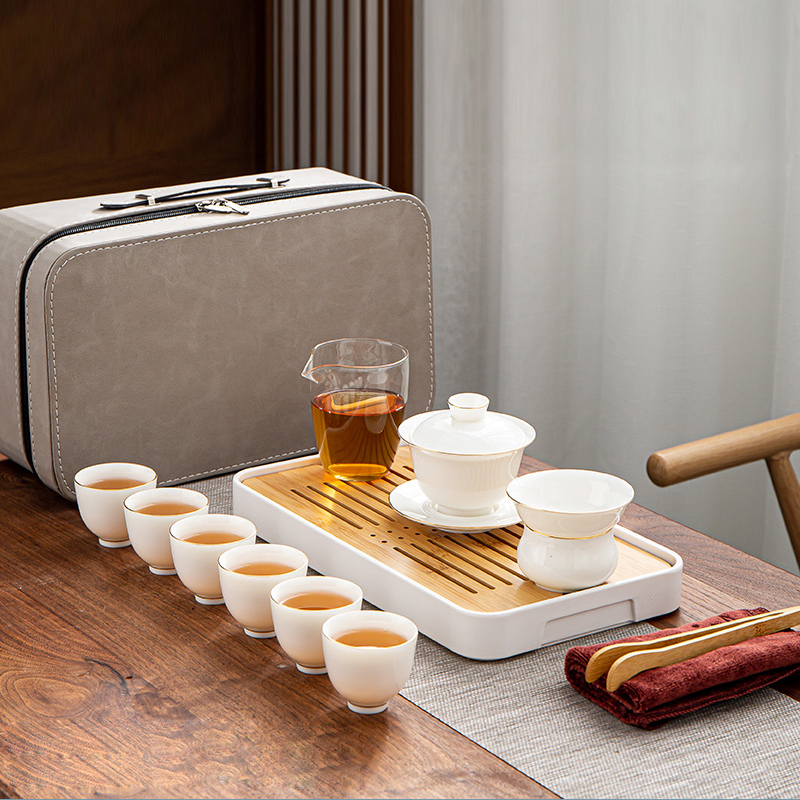 日式功夫旅行茶具套装家用陶瓷